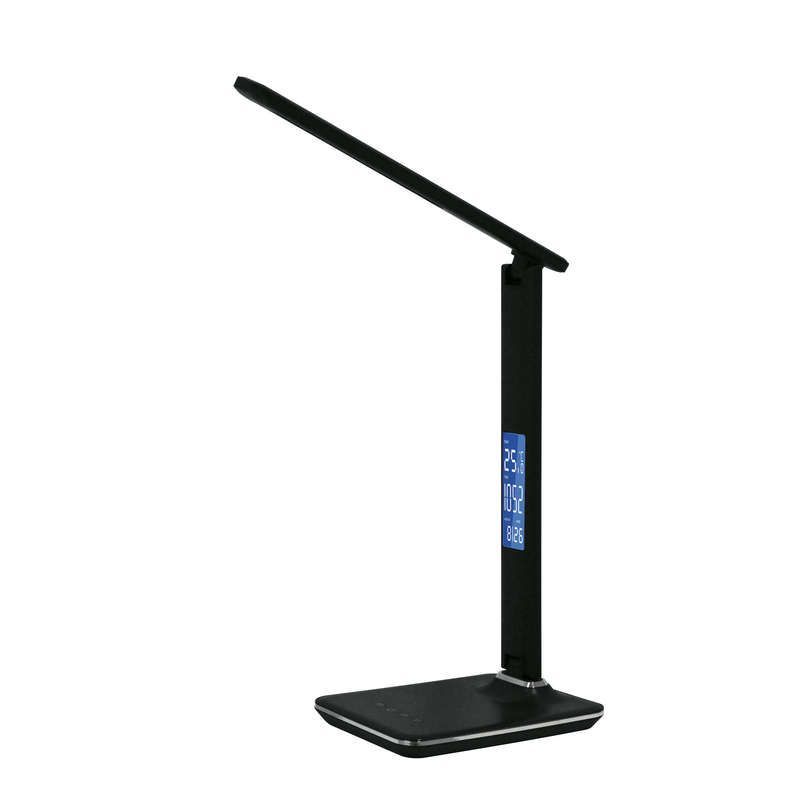 светильник tld-551 brown/led/450лм/3000-6000к/dimmer/usb настол. часы календ. терм. коричн. 9вт uniel ul-00003335 от BTSprom.by