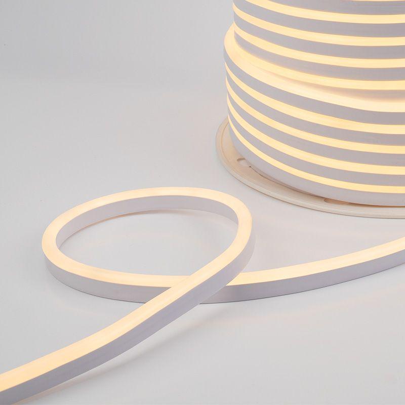 шнур светодиодный гибкий неон led smd 8х16мм 120led/м теп. бел. (уп.100м) neon-night 131-046 от BTSprom.by