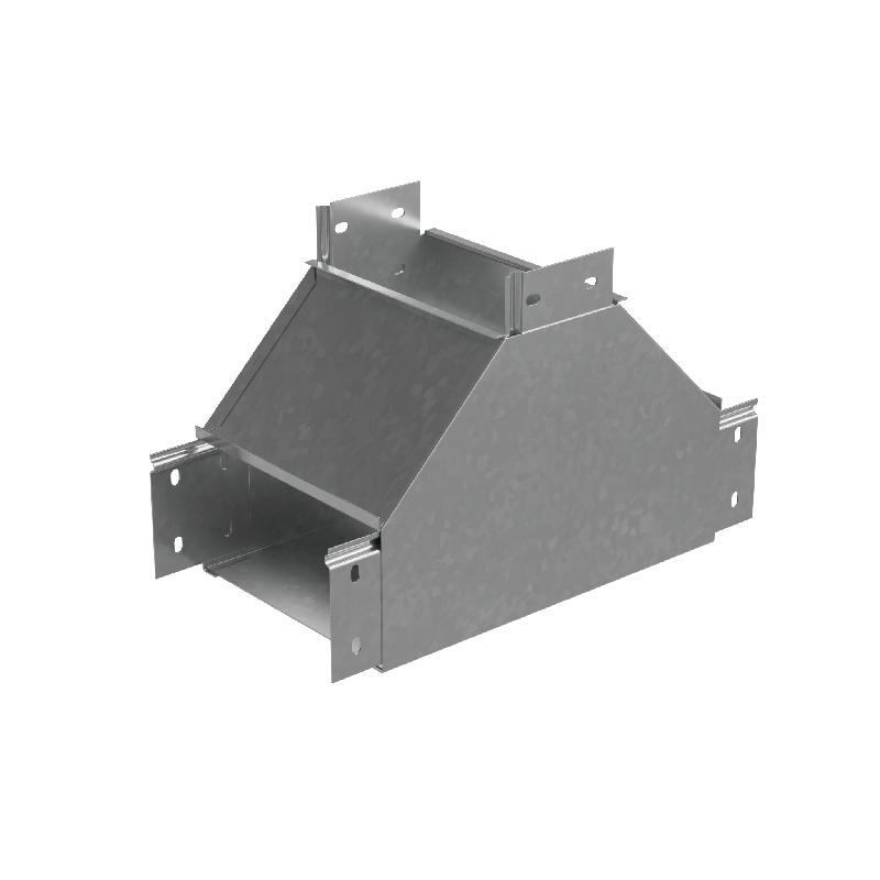 Отвод для лотка Т-образ. вертикал. вверх 500х80 "ПЛЮС" TDNplus80-500 INOX304 КМ PL6216 от BTSprom.by
