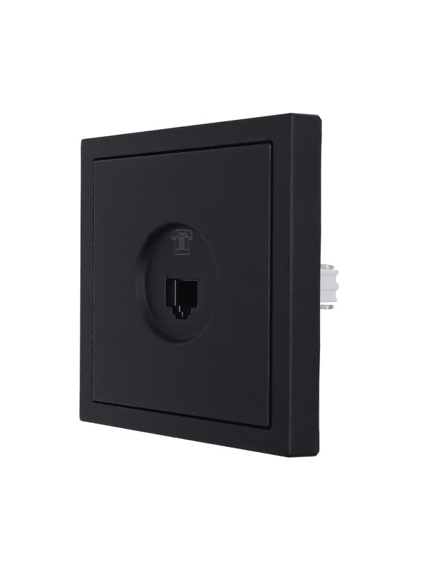  Розетка телефонная евро СП ZIMA IP20 черн. бархат LEZARD 704-4288-137 фото в каталоге от BTSprom.by