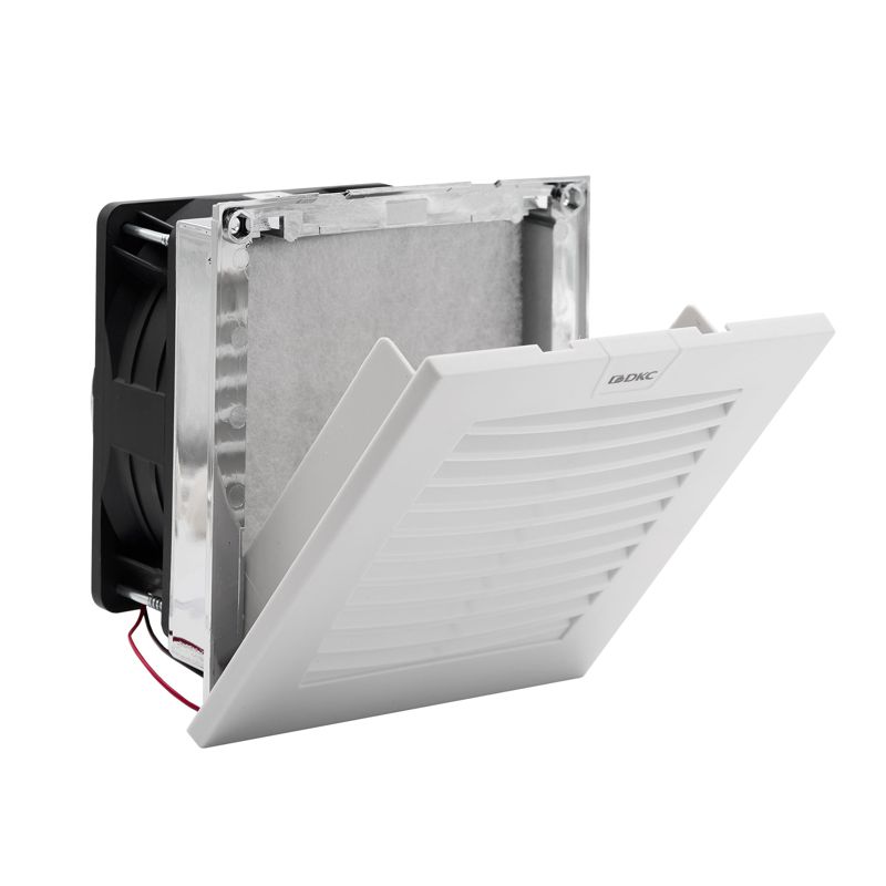  Вентилятор с фильтром ЭМС 120куб.м/ч 12В DC 152х152мм IP54 DKC R5MCV15012 фото в каталоге от BTSprom.by