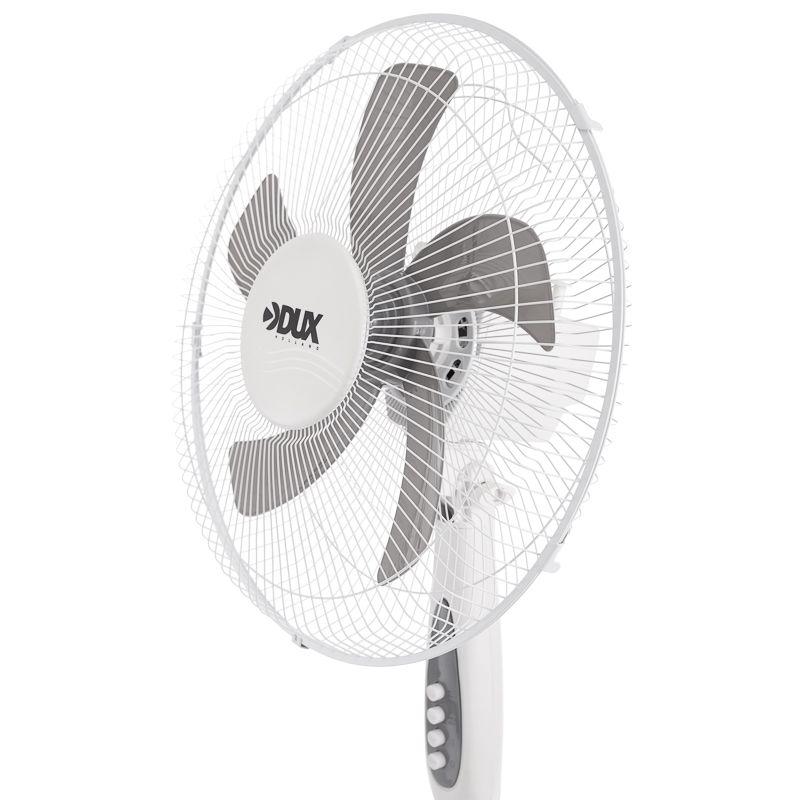  Вентилятор напольный 40Вт 5 лопастей подставка круглая механическое управление бел./син. DUX 60-0212 фото в каталоге от BTSprom.by