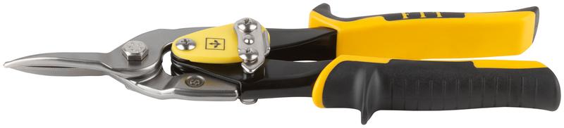  Ножницы по металлу усиленные CrMo профи прорезиненные ручки прямые 250мм FIT 41578 фото в каталоге от BTSprom.by