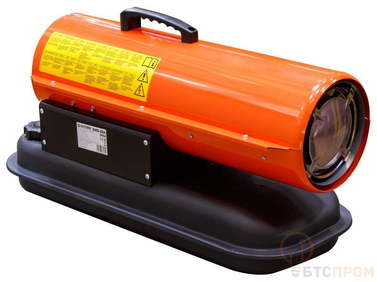  Нагреватель воздуха диз. Ecoterm DHD-204 прямой (20 кВт, 595 куб.м/час) фото в каталоге от BTSprom.by