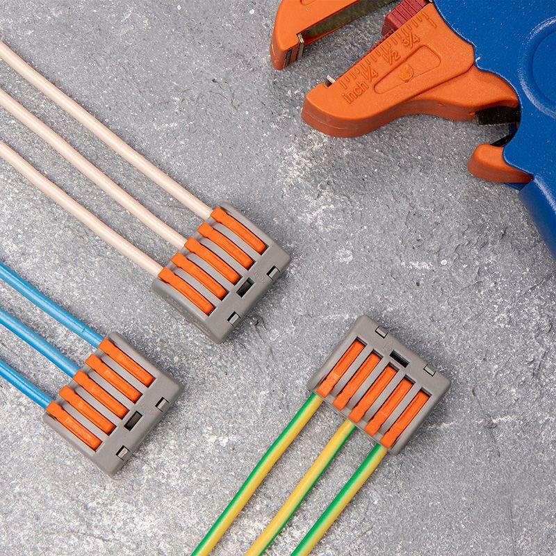  Клемма строительно-монтажная СМК 222-415 5-проводная 0.08-2.5/4кв.мм сер. (уп.40шт) Rexant 07-5255-4 фото в каталоге от BTSprom.by