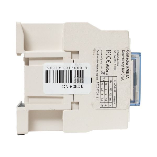  Контактор КМЭ 9А кат. 220В AC 1НЗ EKF ctr-s-9-220-nc фото в каталоге от BTSprom.by