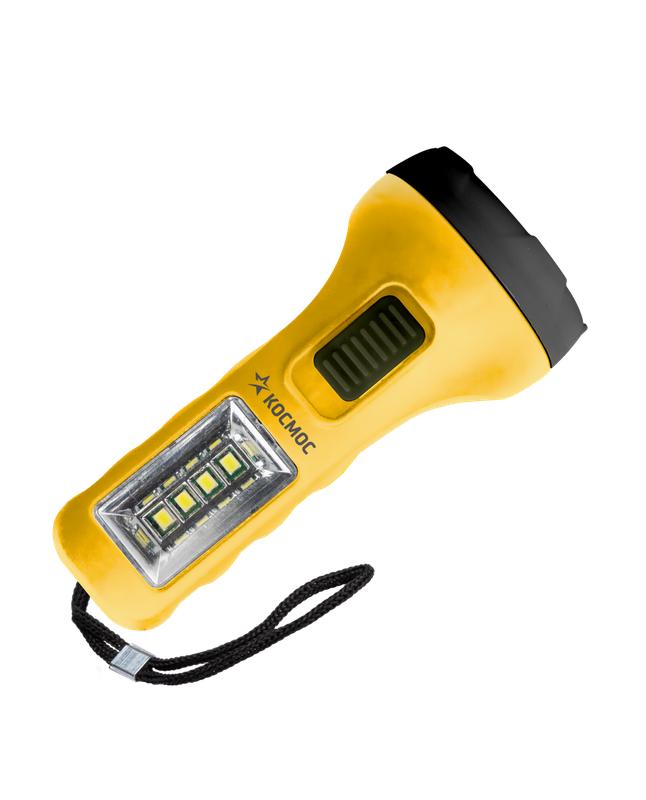 фонарь ручной 0.5втled+4smd(1вт) 1xaa корпус abs-пластик ремешок ручной космос koc119b от BTSprom.by