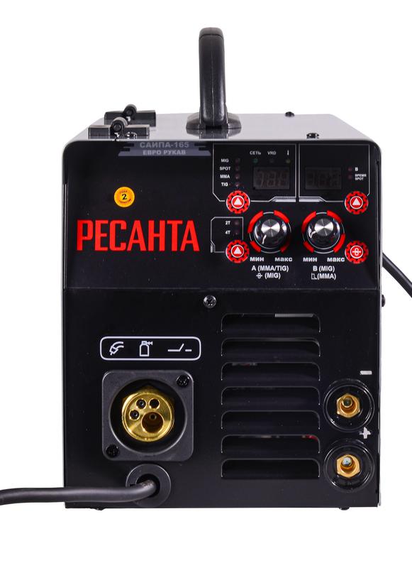  Инвертор сварочный полуавтомат. САИПА-165 Евро рукав (MIG/MAG) Ресанта 65/95 фото в каталоге от BTSprom.by