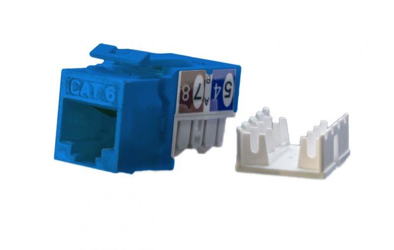 вставка keystone jack rj45 (8p8c) кат.6 kj9-8p8c-c6-90-bl син. hyperline 432657 от BTSprom.by