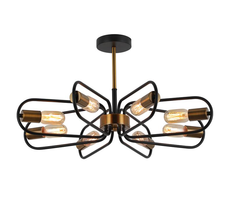  Люстра Svifa 60Вт E27х8 IP20 Freya FR4016PL-08BBZ фото в каталоге от BTSprom.by