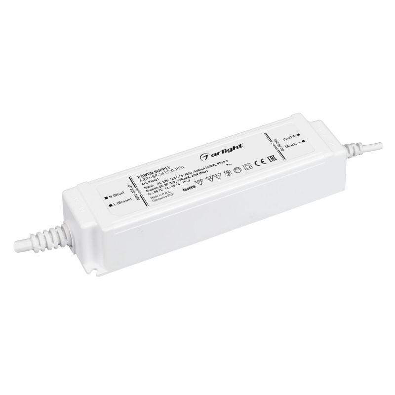 блок питания arpj-sp-341750-pfc 60вт 20-34в 1.75а ip67 пластик arlight 038621 от BTSprom.by