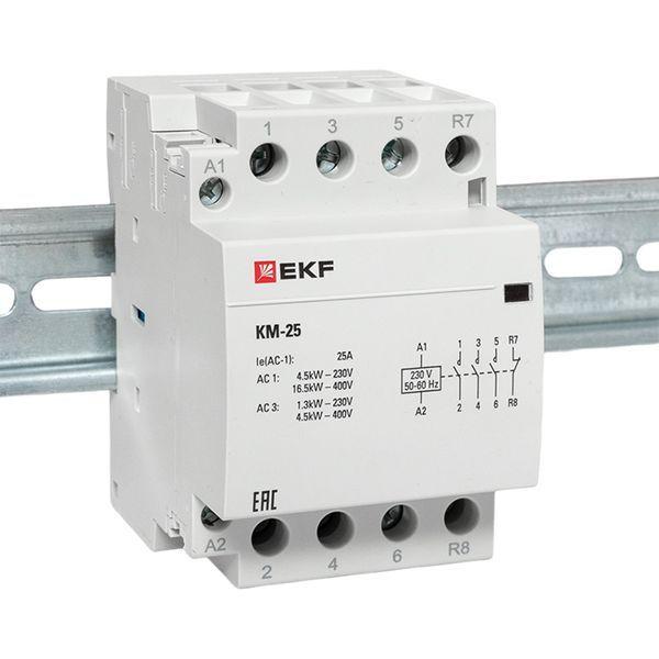  Контактор модульный КМ 25А 3NО+NC (3 мод.) EKF km-3-25-31 фото в каталоге от BTSprom.by