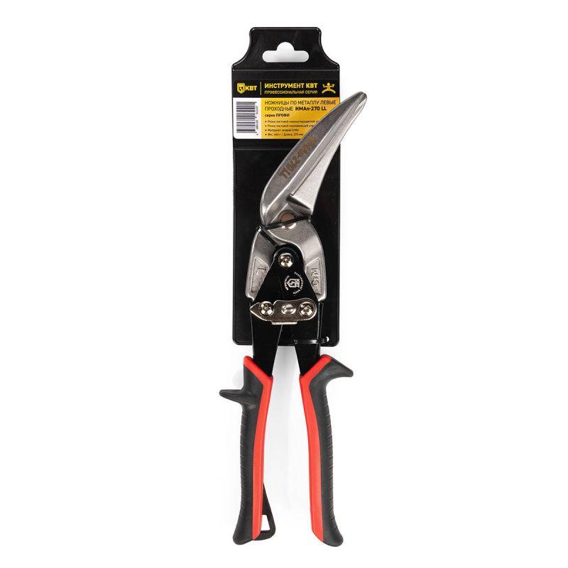  Ножницы по металлу лев. проходные НМАп-270 LL ПРОФИ КВТ 104428 фото в каталоге от BTSprom.by