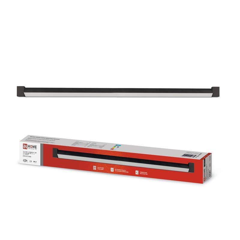 светильник светодиодный трековый top-line ltr-01r-tl 40вт 4000к ip40 4000лм 605мм 120град. линейный поворотн. черн. in home 4690612045597 от BTSprom.by