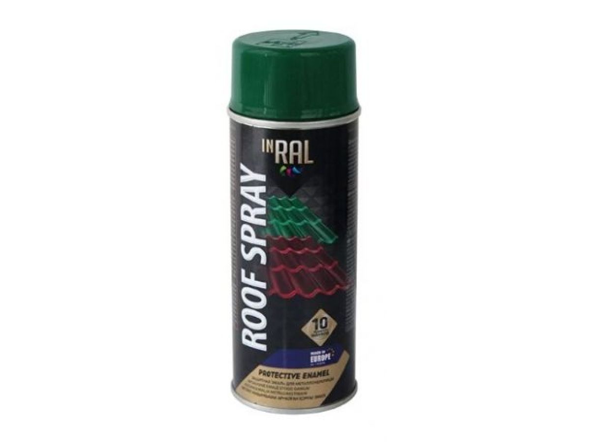 краска-эмаль аэроз. для металл. конструкций зеленый мох inral 400мл (6005) (цвет зеленый мох) 26-7-7-004 от BTSprom.by
