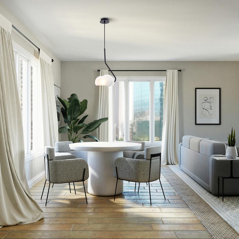  Светильник Mallow 40Вт E14х1 IP20 подвесной Freya FR5228PL-01B фото в каталоге от BTSprom.by