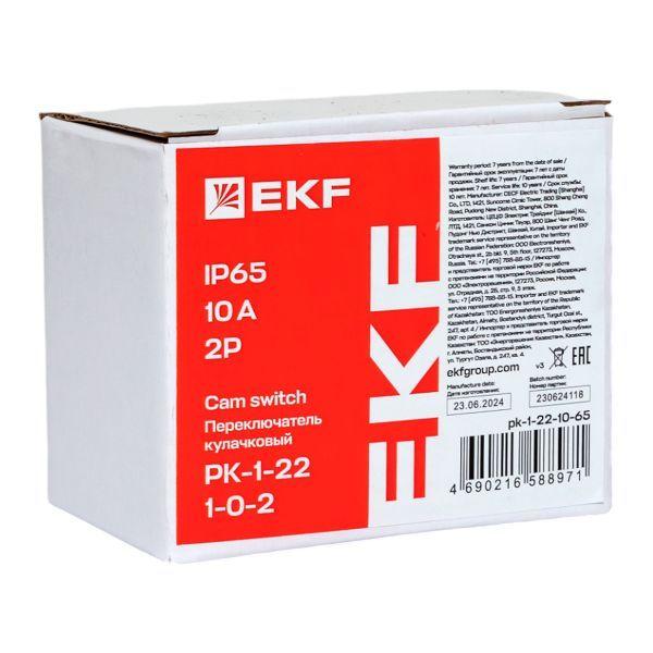  Переключатель кулачковый ПК-1-22 2п 10А "1-0-2" IP65 EKF pk-1-22-10-65 фото в каталоге от BTSprom.by