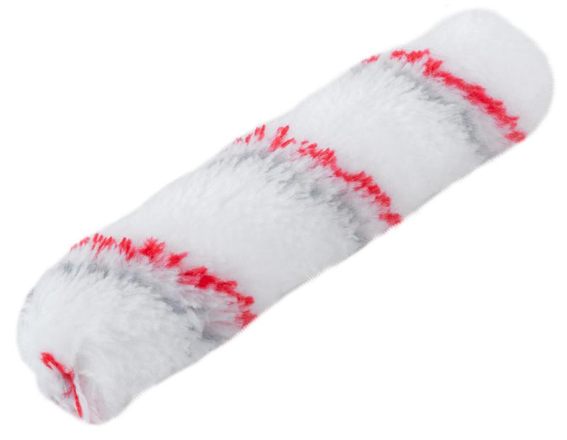  Ролик полиакрил. "мини" профи с серой и красной полосками диам. 15/35мм ворс 10мм 150мм бел. FIT 02683 фото в каталоге от BTSprom.by