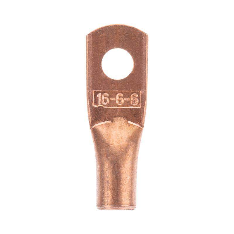  Наконечник медный ТМ 16-6-6 (16кв.мм - d6мм) (уп.100шт) Rexant 07-5310-2 фото в каталоге от BTSprom.by