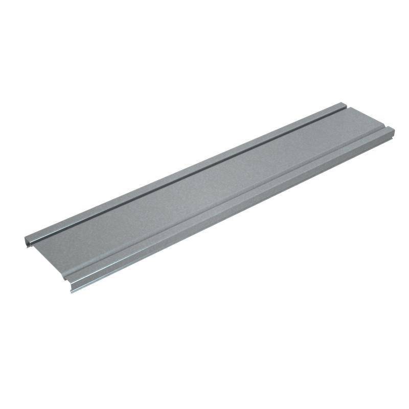 Крышка для лотка осн.100 L2500 сталь 0.8мм "ПЛЮС" 2KLplus100-0.8-2500 HD с двойным замком гор. оцинк. КМ PL9669 от BTSprom.by