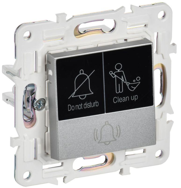 кнопка звонка skandy 10а sk-v17s для отелей с индикацией серебр. iek sk-v14-2-10-k23 от BTSprom.by