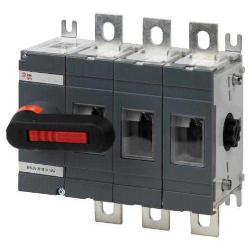 выключатель-разъединитель внк-35-31130 pro mvr20-3-160e 3п 160а с установленной фронтальной рукояткой управления эра б0054009 от BTSprom.by