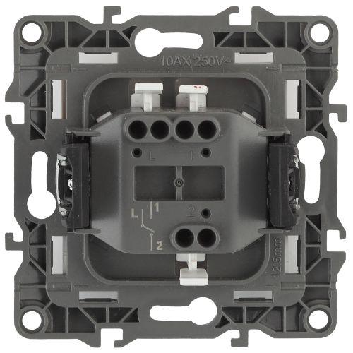  Переключатель 1-кл. СП Эра12 12-1103-02 10А IP20 250В 10AX механизм сл. кость Эра Б0014640 фото в каталоге от BTSprom.by