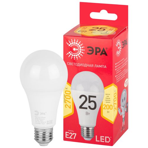 Лампа светодиодная RED LINE LED A65-25W-827-E27 R 25Вт A65 груша 2700К тепл. бел. E27 Эра Б0048009 фото в каталоге от BTSprom.by