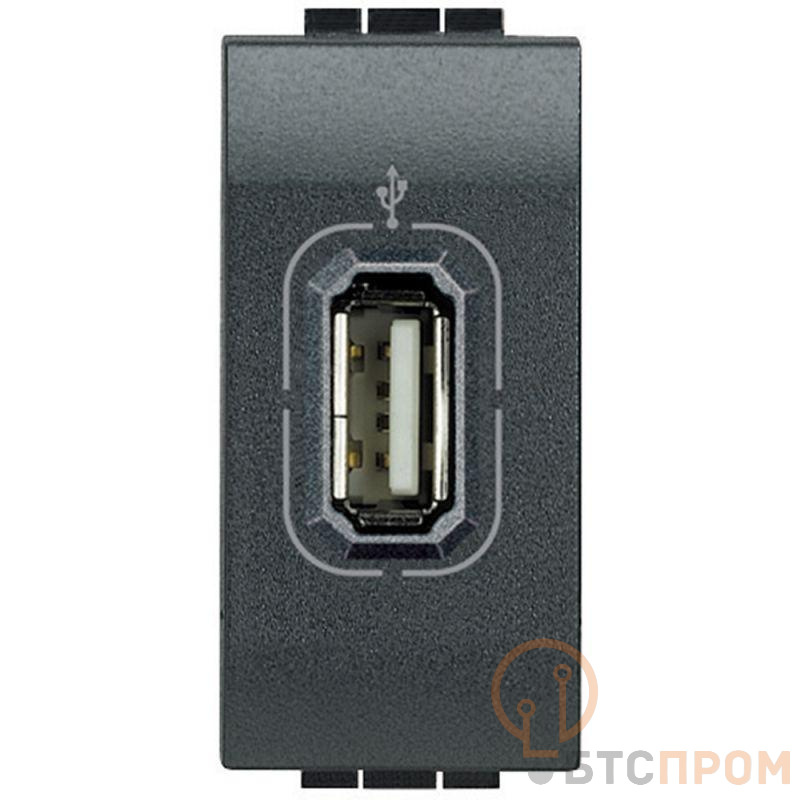 Разъем USB LivingLight антрацит Leg BTC L4285 фото в каталоге от BTSprom.by  Разъем USB LivingLight антрацит Leg BTC L4285 фото в каталоге от BTSprom.by