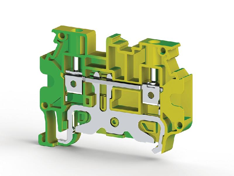 клеммник на din-рейку 4кв.мм с двумя перем. (земля) avk 4rt klemsan 334270 от BTSprom.by
