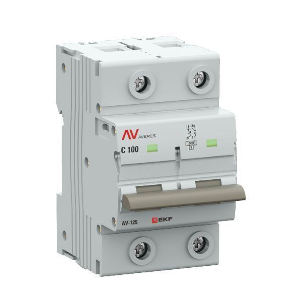 выключатель автоматический 2п c 100а 10ка av-125 averes ekf mcb125-2-100c-av от BTSprom.by