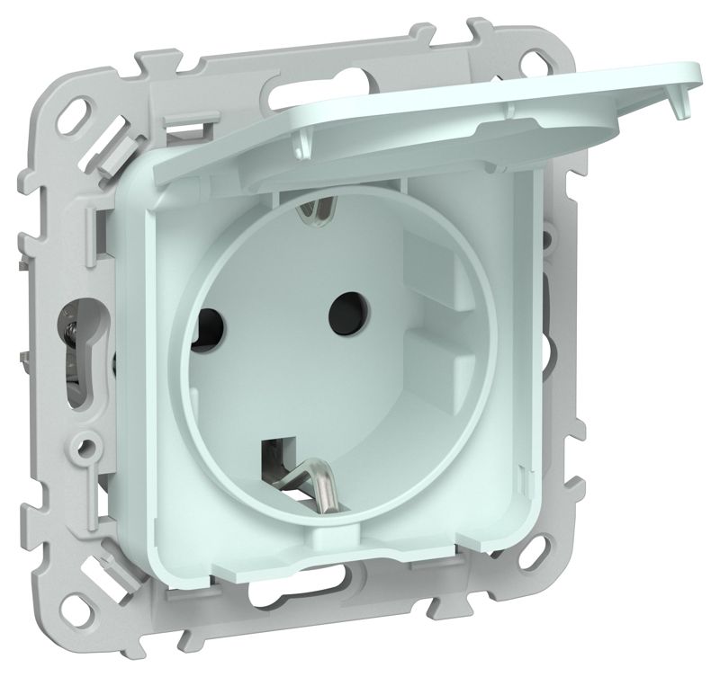 розетка сп flite рсшкр11-0-44-флхл 16а ip44 с заземл. с защ. шторками и крышкой механизм холод. лед iek fi-r16-16-44-k94 от BTSprom.by
