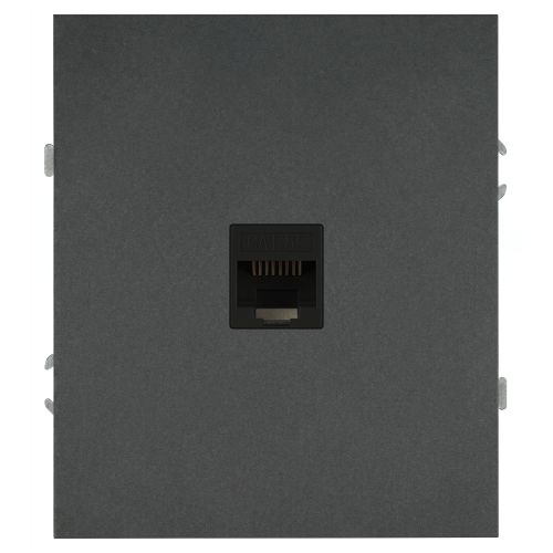 розетка информационная 1-м сп arktik rj45 16а ip20 250в графит эра б0070479 от BTSprom.by
