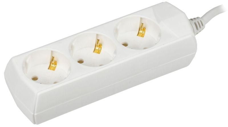 удлинитель 3х3м с заземл. 10а ip20 у03 2p+pe 250в 3х1 generica wyp10-10-03-03-z-g от BTSprom.by
