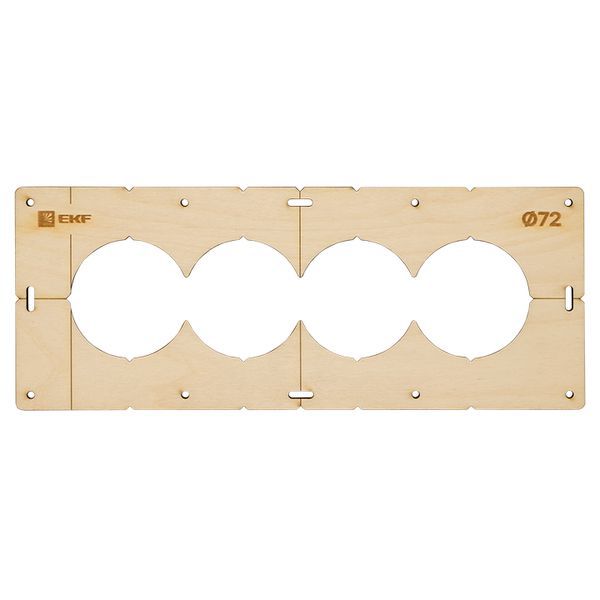 шаблон для подрозетников c 4 отв. d72мм expert ekf sh-d72-4 от BTSprom.by