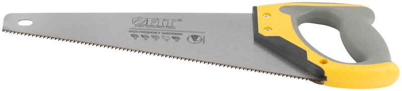  Ножовка по дереву мелкий каленый зуб 14 ТPI 3D заточка 3К пласт.прорезиненная ручка профи 350мм FIT 40481 фото в каталоге от BTSprom.by