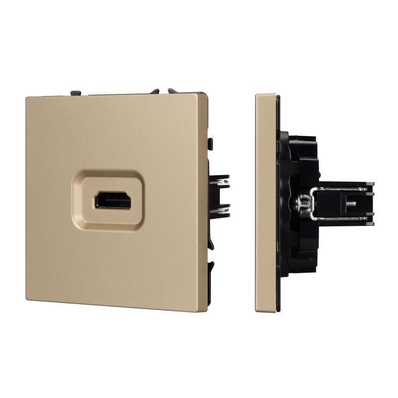 розетка hdmi arl nobe софт-тач зол. песок sct-mhd1-sfpl-gd arlight 061843(1) от BTSprom.by