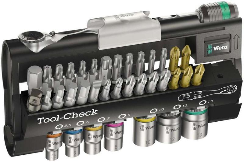 набор бит и головок с трещоткой tool-check 1 sb 38 предметов wera we-073220 от BTSprom.by