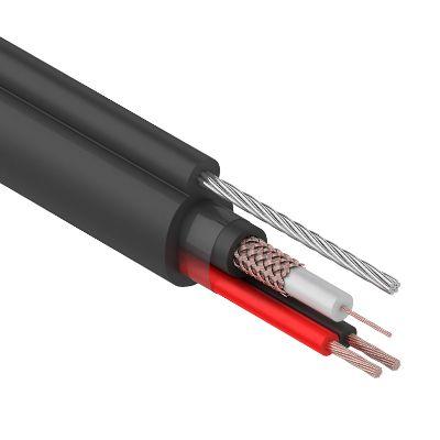 кабель квк-п-2х0.75 (d8мм) с тросом наружн. прокл. ч 305м (м) rexant 01-4107 от BTSprom.by