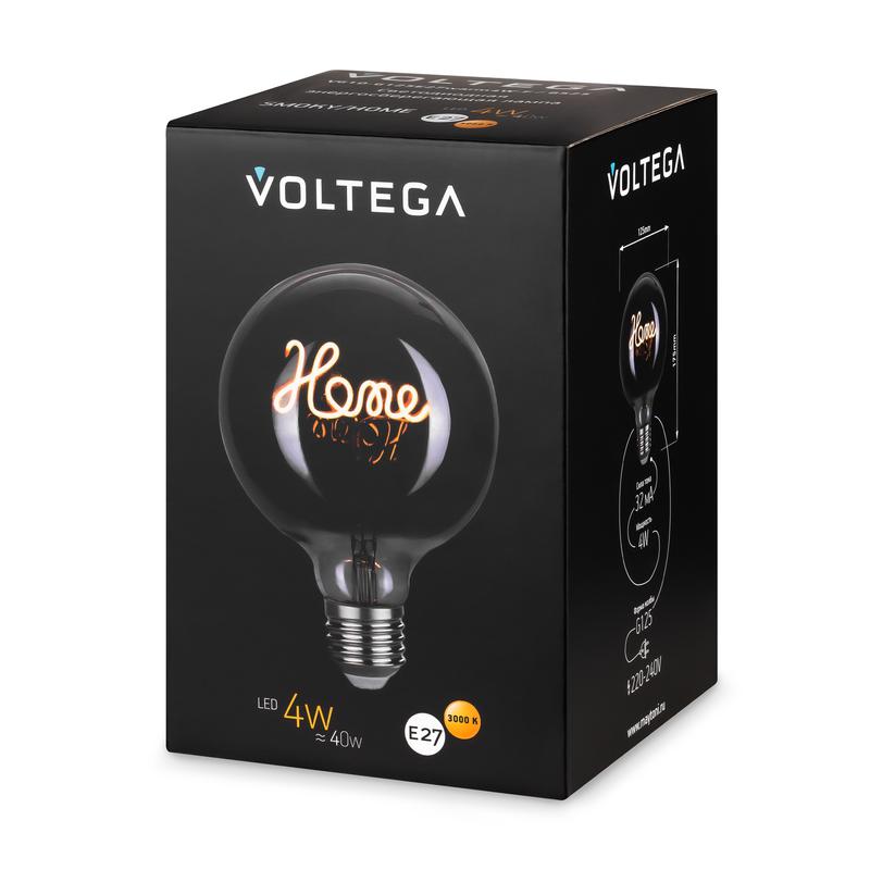 Лампа светодиодная филаментная Loft 271 G125 4Вт 3000К E27 Voltega 8525 фото в каталоге от BTSprom.by
