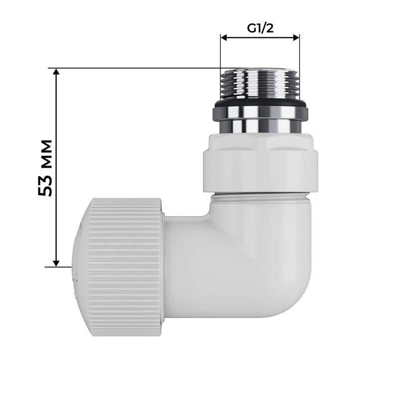  Набор термостатический трехосевой Design Pro 15мм М30х1.5 бел. Royal Thermo НС-1646645 фото в каталоге от BTSprom.by