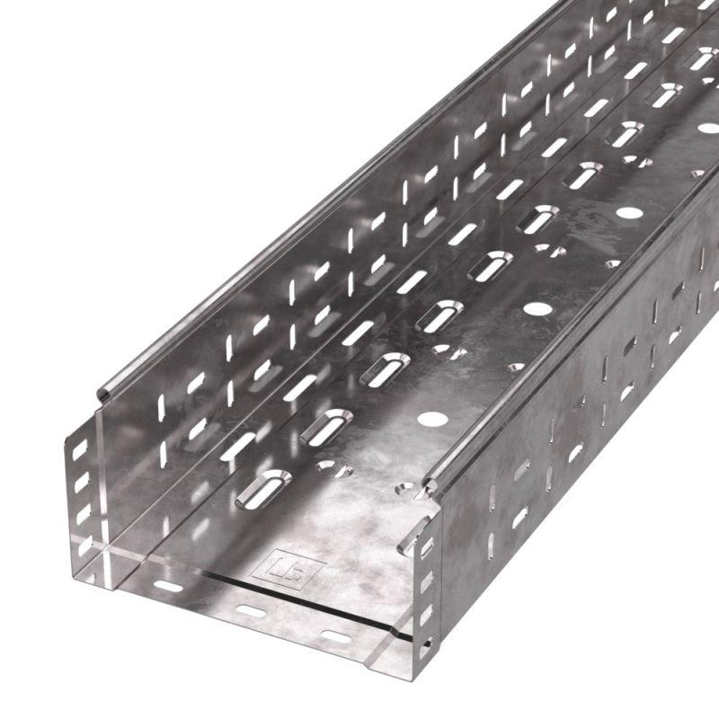 Лоток листовой перфорированный 200х100 L3000 сталь 0.8мм Стандарт Промрукав PR16.0010 от BTSprom.by