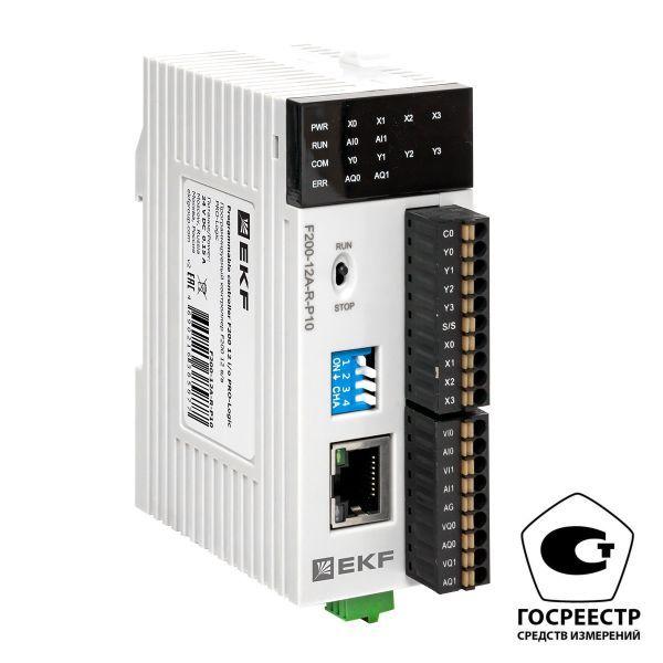 контроллер программируемый f200 12 в/в pro-logic (с поверкой) ekf f200-12a-r-p10-v от BTSprom.by