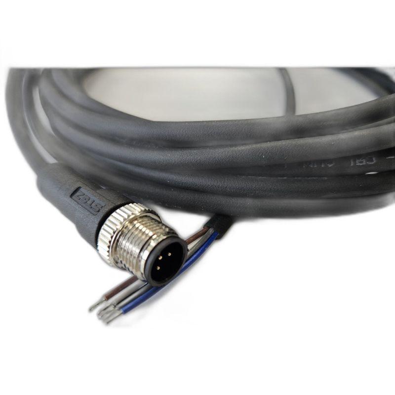 кабель m12 5a штыревой 5000мм прямой полиуретан свободный конец сцм120025-05a-2-05000 черн. стэз 185210730 от BTSprom.by