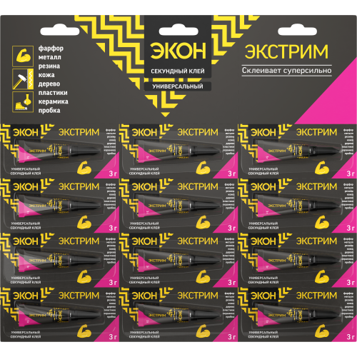 клей секундный экон экстрим 3г (на мульти-карте 12шт) момент c0037539 от BTSprom.by