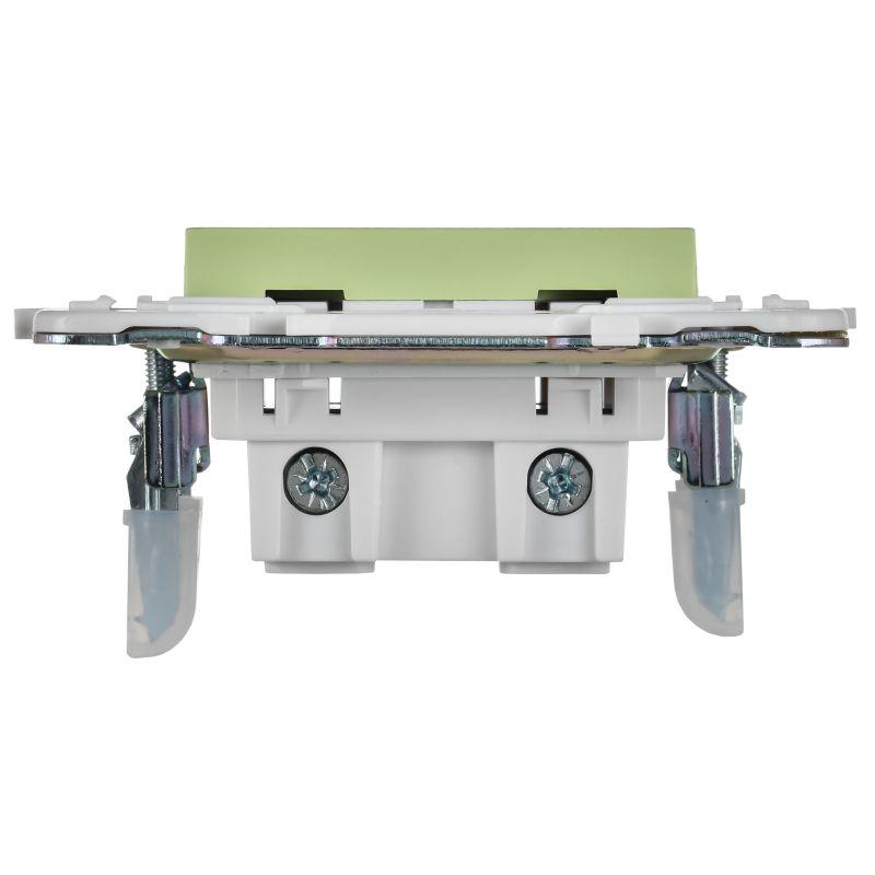  Розетка SKANDY 10А без заземл. защ. шторки SK-R01G мятный IEK SK-R13-10-K06 фото в каталоге от BTSprom.by