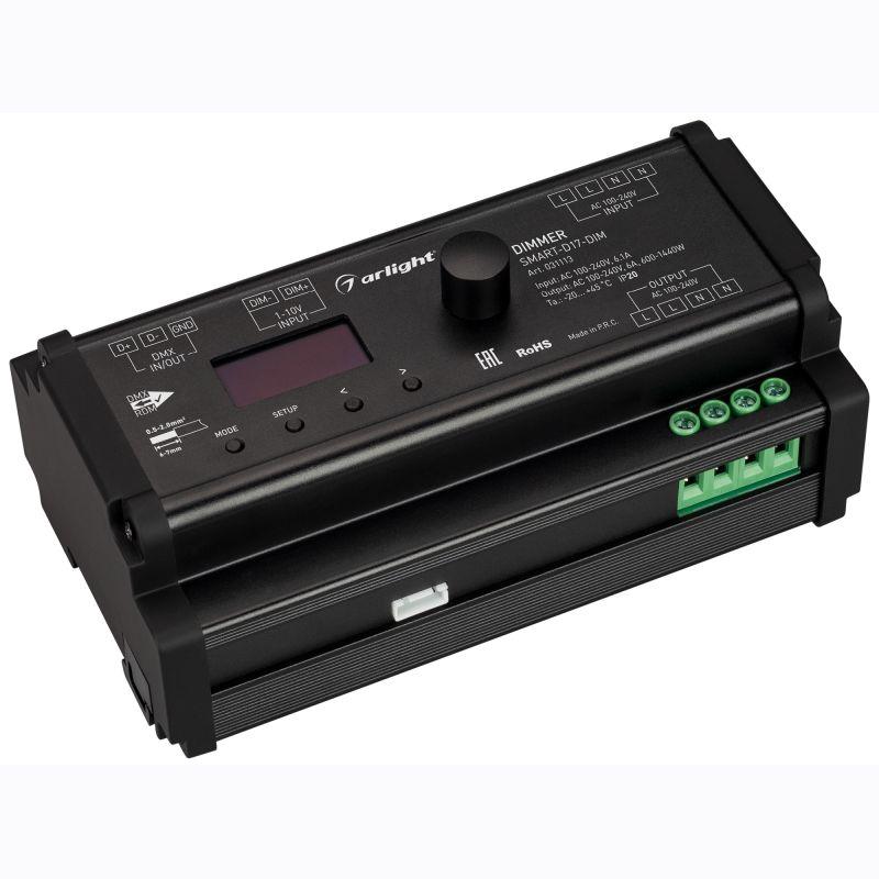 диммер smart-d17-dim 230в 6а triac din 2.4g ip20 пластик arlight 031113 от BTSprom.by