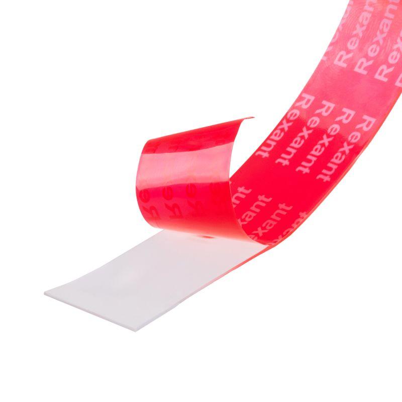  Лента клейкая двухсторонняя прозрачная на VHB акриловой основе 20ммх5м Rexant 09-6059 фото в каталоге от BTSprom.by