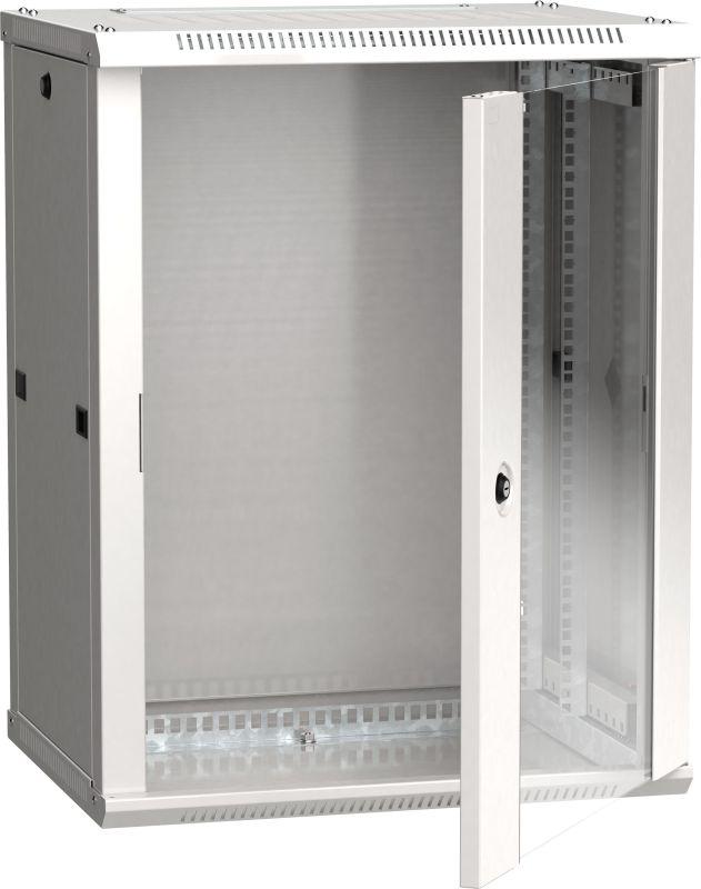 шкаф 19дюйм linea w 12u 600х450мм настен. стекл. дверь ral7035 itk lwr3-12u64-gf от BTSprom.by