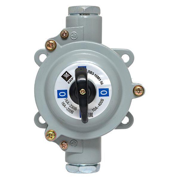  Выключатель пакетный 1-кл. 16А IP56 ПВ3-16 М1 сил. черн. EKF pv-3-16-5 фото в каталоге от BTSprom.by